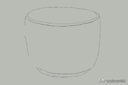 奶茶杯速写奶茶杯的素描