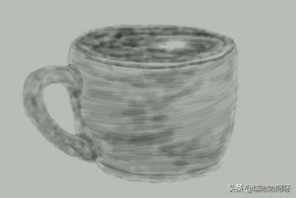 奶茶杯速写奶茶杯的素描