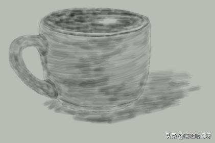 奶茶杯速写奶茶杯的素描