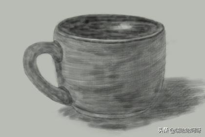 奶茶杯速写奶茶杯的素描
