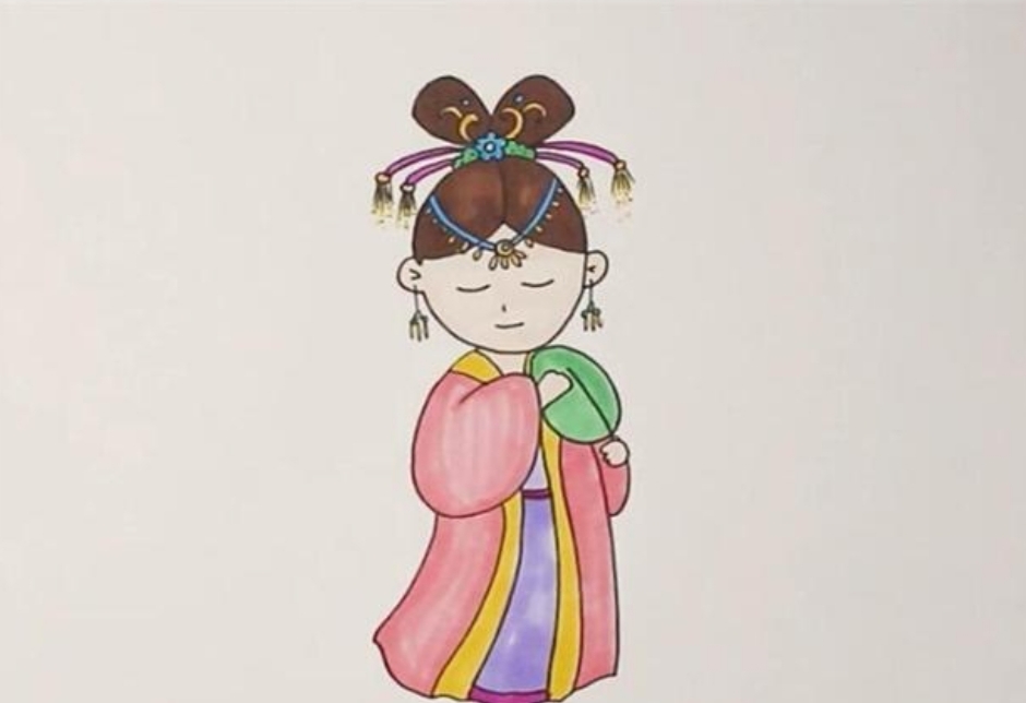 古风美女速写古风美女速写全身