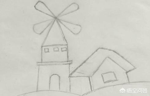 荷兰风车速写荷兰风车速写图片