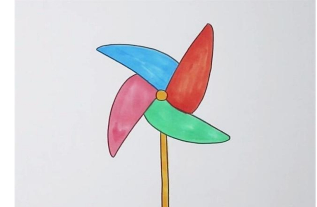 荷兰风车速写荷兰风车速写图片