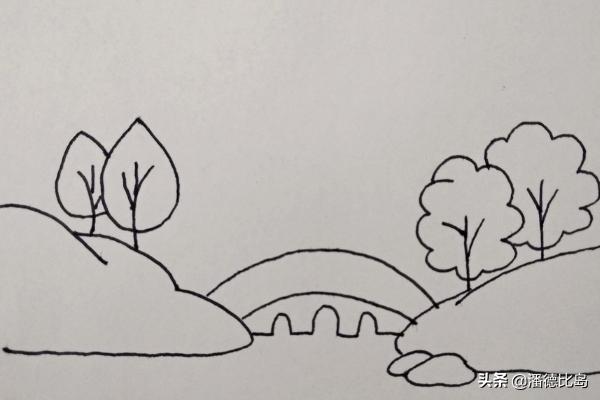 桥风景画技巧速写桥风景装饰画 桥风景画技巧速写桥风景装饰画