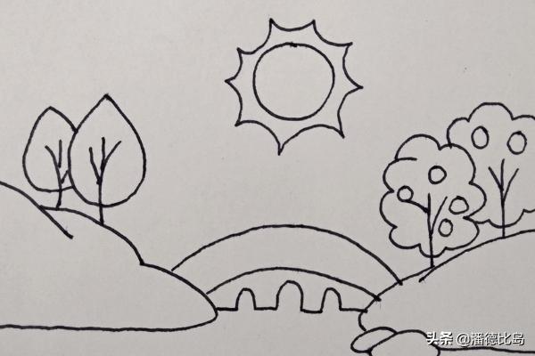 桥风景画技巧速写桥风景装饰画 桥风景画技巧速写桥风景装饰画