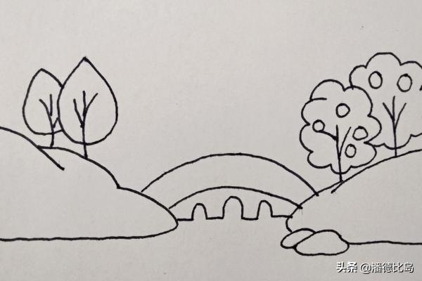 桥风景画技巧速写桥风景装饰画 桥风景画技巧速写桥风景装饰画