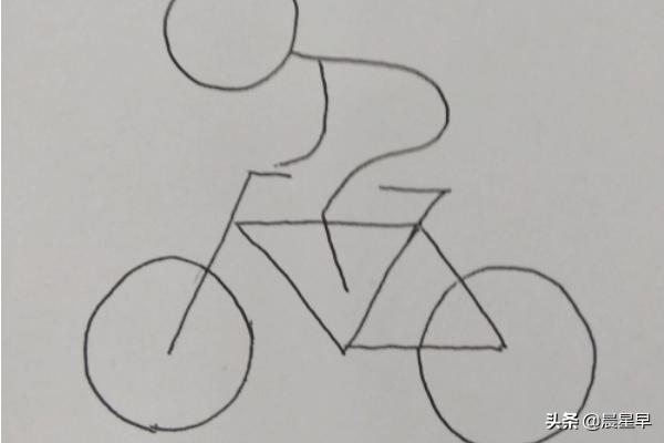 骑自行车的人速写骑自行车的人速写临摹图