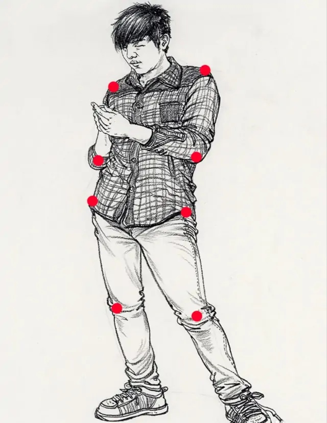 人物线描速写临摹范本人物线描速写临摹范本图片