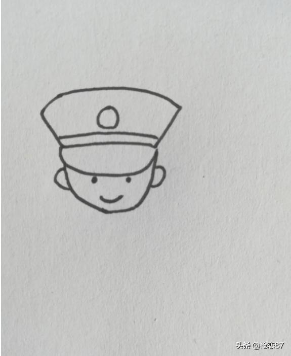 警察人物速写警察人物速写临摹图