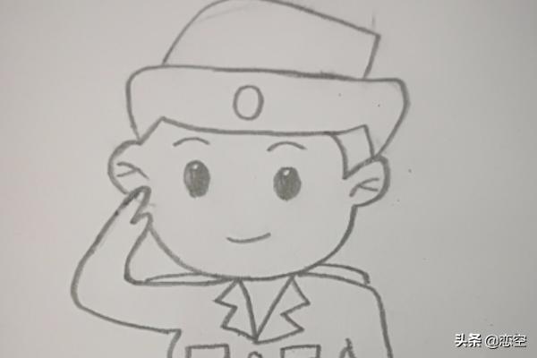 警察人物速写警察人物速写临摹图