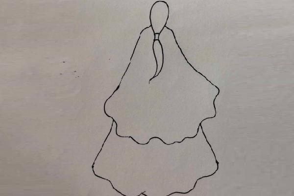 女生背影速写女生背影速写图片
