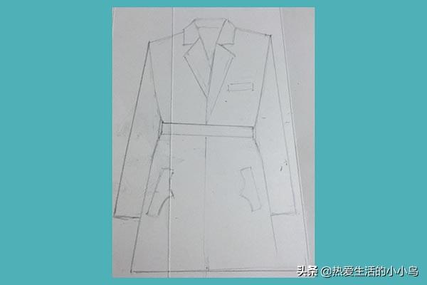 速写男装风衣速写男装风衣图片