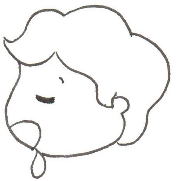 卡通画：午睡的绘画步骤