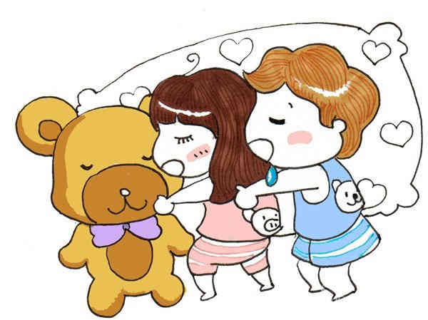 卡通画：午睡的绘画步骤