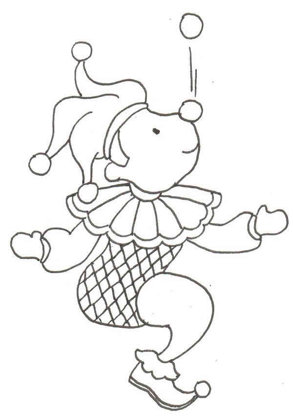 卡通画小丑的绘画步骤