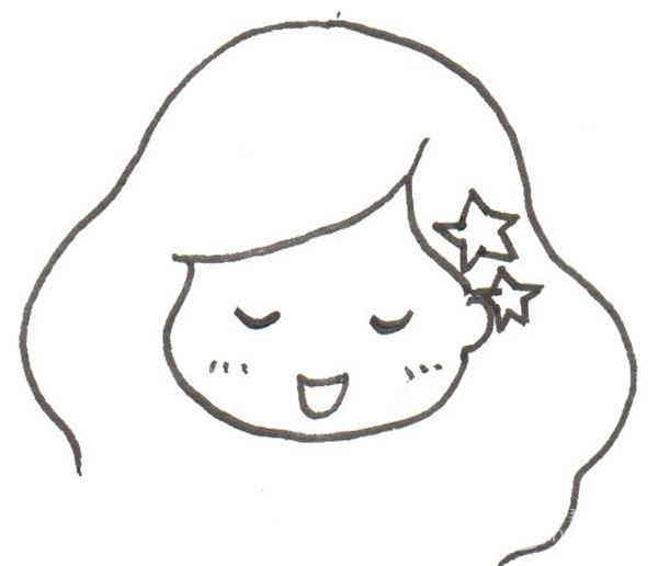 卡通画：美人鱼绘画步骤
