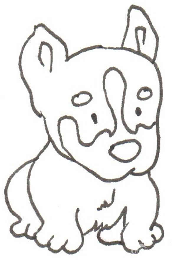 卡通画：哈士奇的绘画步骤