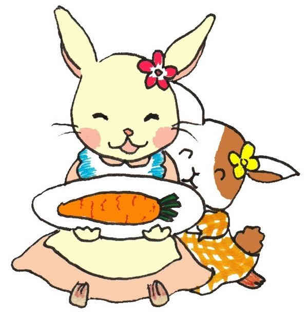 卡通画：小白兔的绘画教程