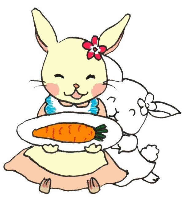 卡通画：小白兔的绘画教程