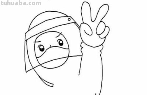 场景速写医院场景速写医院一角