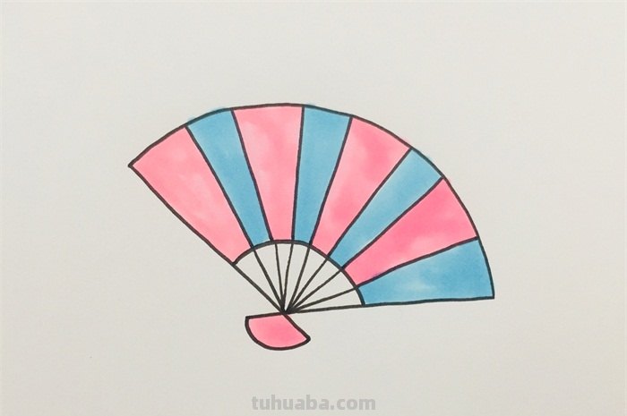 风景速写扇面风景速写扇面图片