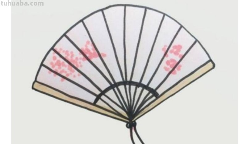 风景速写扇面风景速写扇面图片