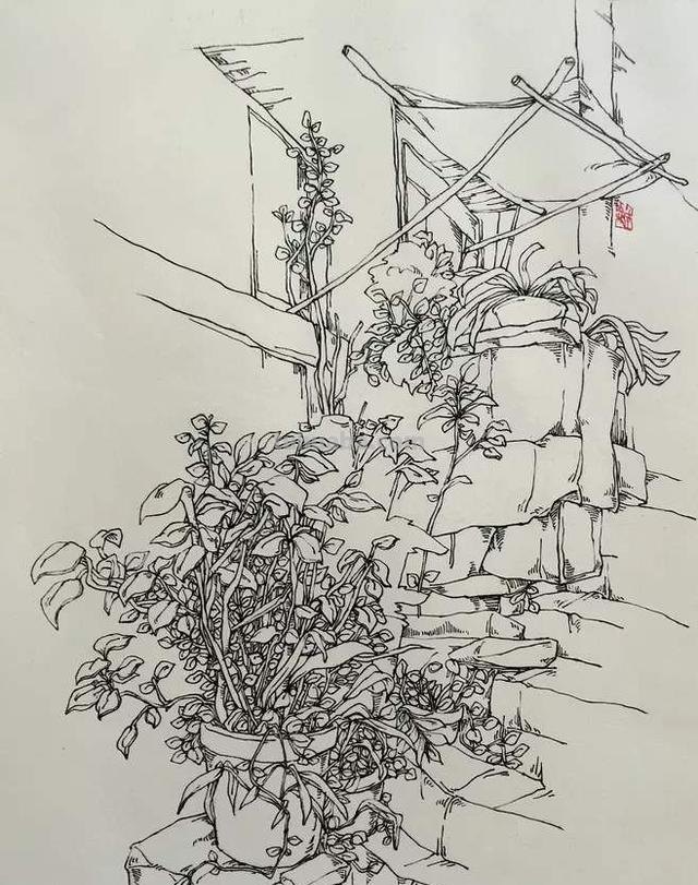 手绘速写风景（手绘速写风景画）