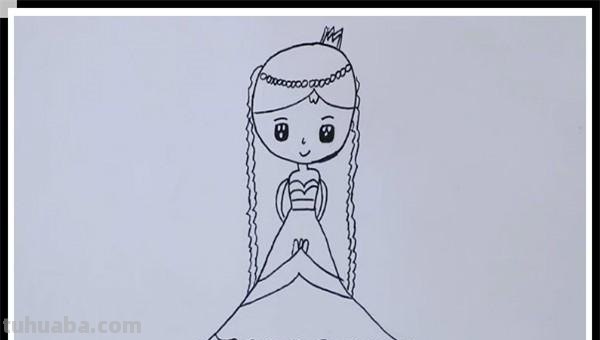 公主怎么画简笔画（叶罗丽公主怎么画简笔画）
