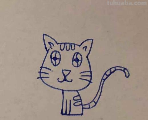 猫怎么画简笔画（猫怎么画简笔画 可爱）