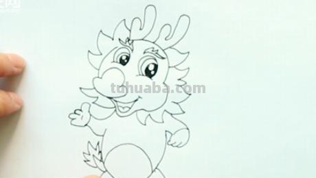 龙简笔画怎么画（霸王龙简笔画怎么画）