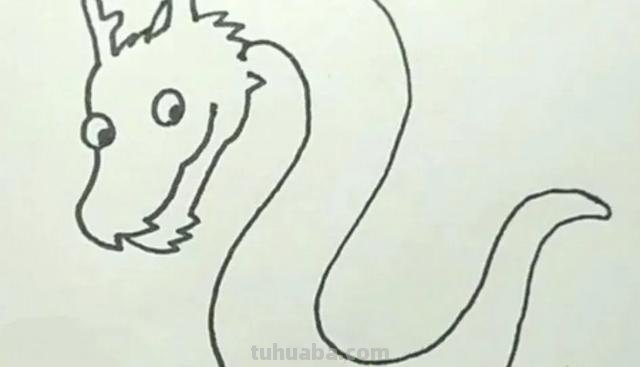 龙简笔画怎么画（霸王龙简笔画怎么画）