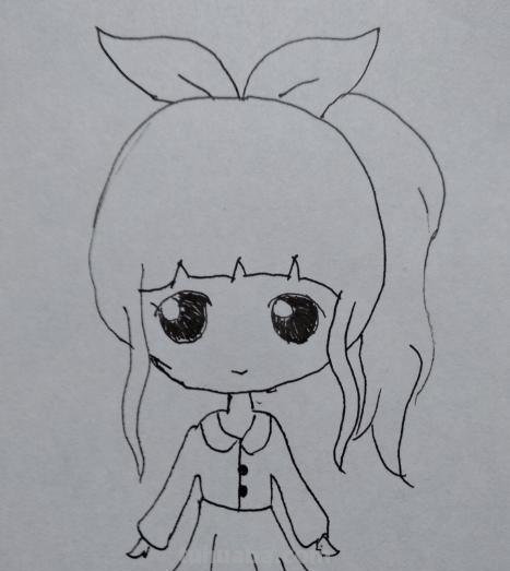 女生怎么画 简笔画（可爱小女生怎么画简笔画）