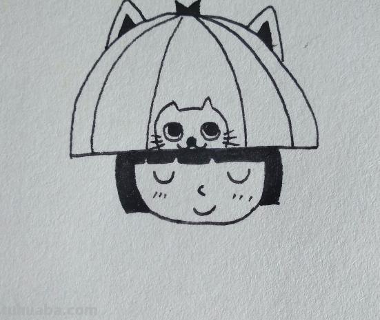 女生怎么画 简笔画（可爱小女生怎么画简笔画）