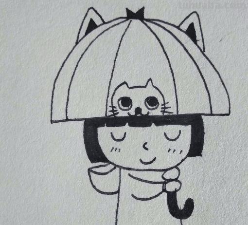 女生怎么画 简笔画（可爱小女生怎么画简笔画）