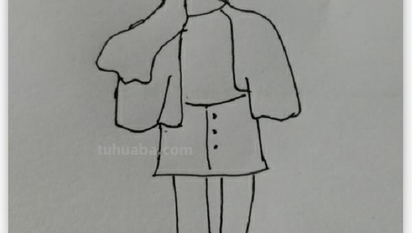 女生怎么画 简笔画（可爱小女生怎么画简笔画）