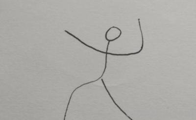 简笔画小人怎么画（敬礼的简笔画小人怎么画）