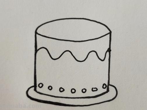怎么画蛋糕简笔画（怎么画蛋糕简笔画 简单）