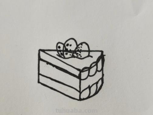 怎么画蛋糕简笔画（怎么画蛋糕简笔画 简单）