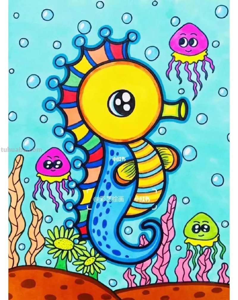 精选65张，适合1到3年级小朋友画的简单又可爱的简笔画素材！收藏