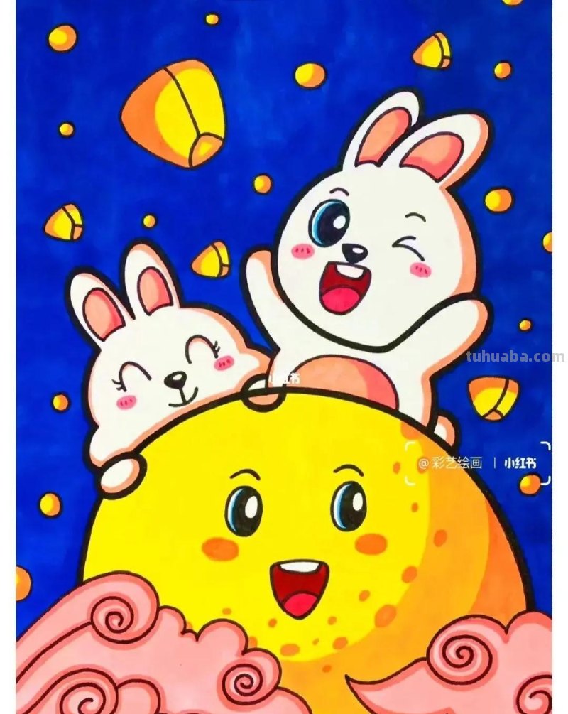 精选65张，适合1到3年级小朋友画的简单又可爱的简笔画素材！收藏