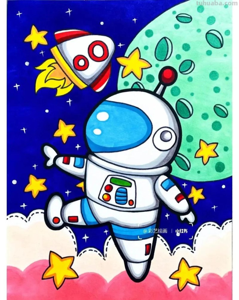 精选65张，适合1到3年级小朋友画的简单又可爱的简笔画素材！收藏