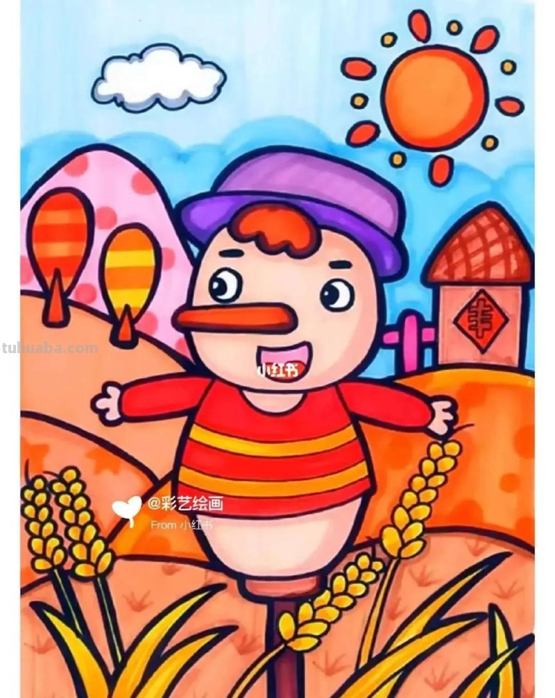 精选65张，适合1到3年级小朋友画的简单又可爱的简笔画素材！收藏