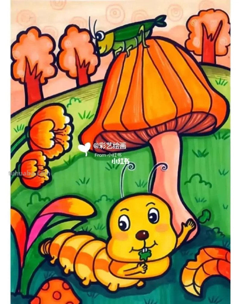 精选65张，适合1到3年级小朋友画的简单又可爱的简笔画素材！收藏