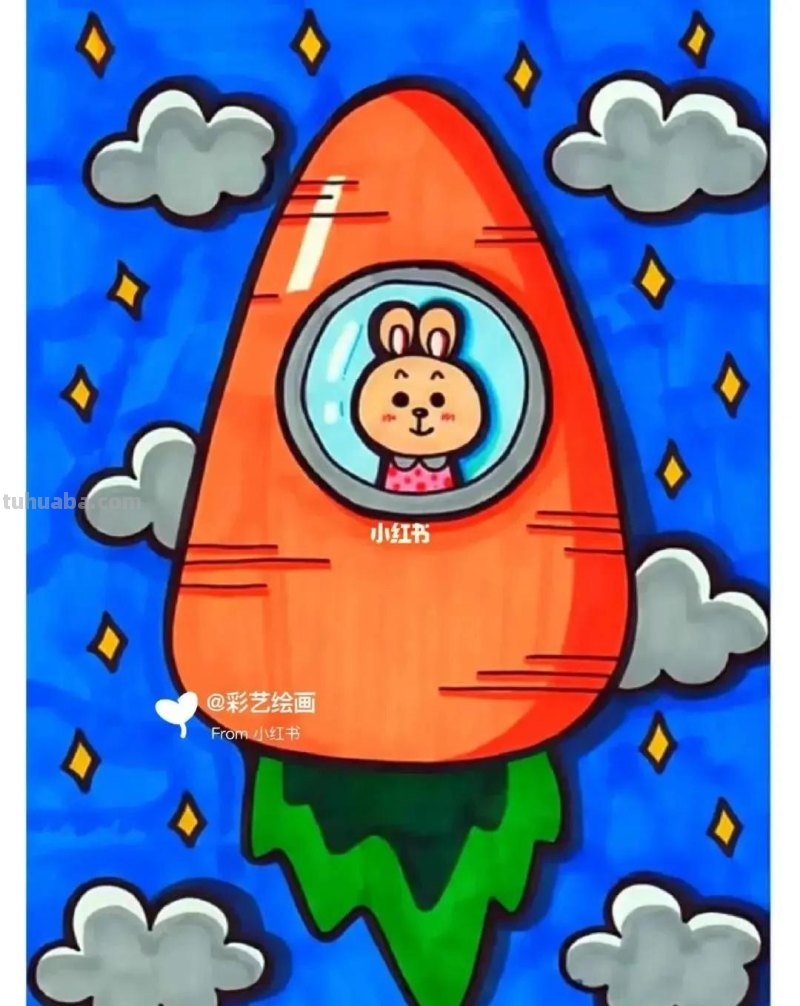 精选65张，适合1到3年级小朋友画的简单又可爱的简笔画素材！收藏