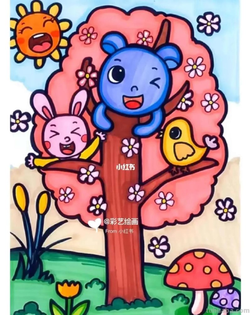 精选65张，适合1到3年级小朋友画的简单又可爱的简笔画素材！收藏