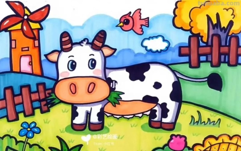 精选65张，适合1到3年级小朋友画的简单又可爱的简笔画素材！收藏