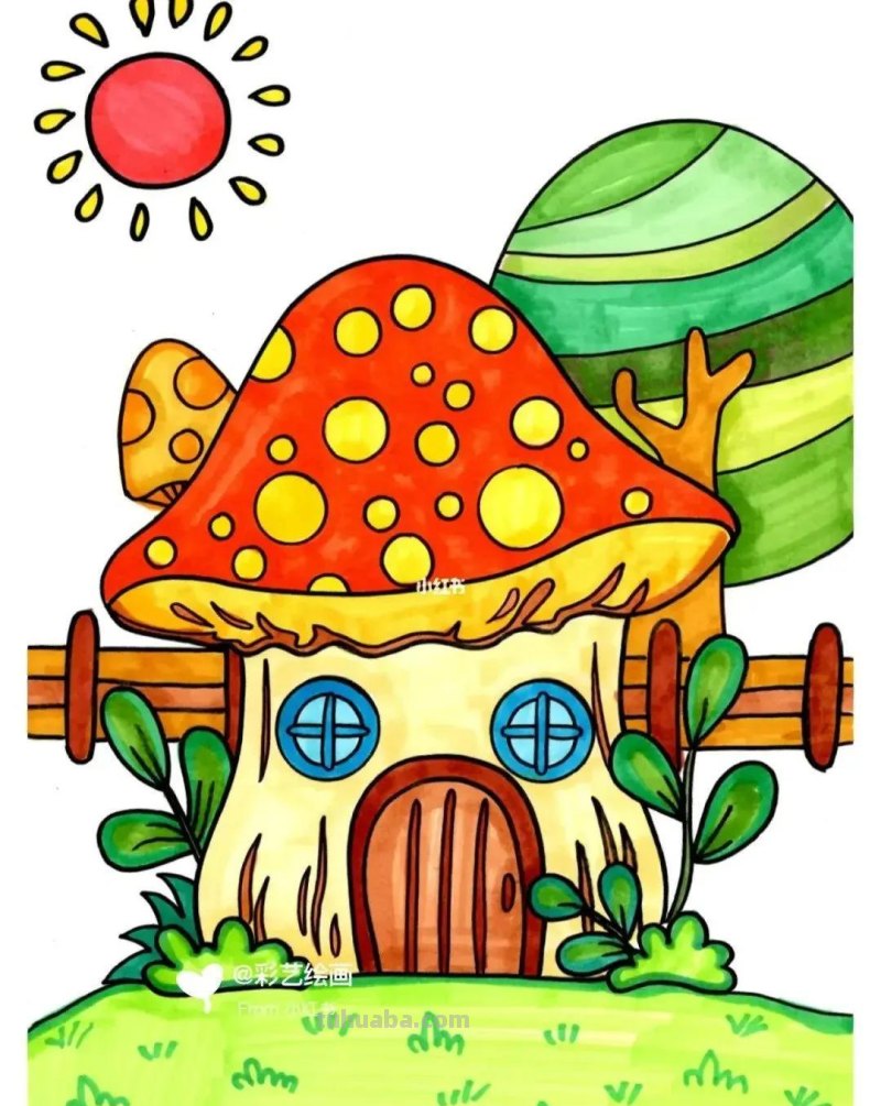 精选65张，适合1到3年级小朋友画的简单又可爱的简笔画素材！收藏