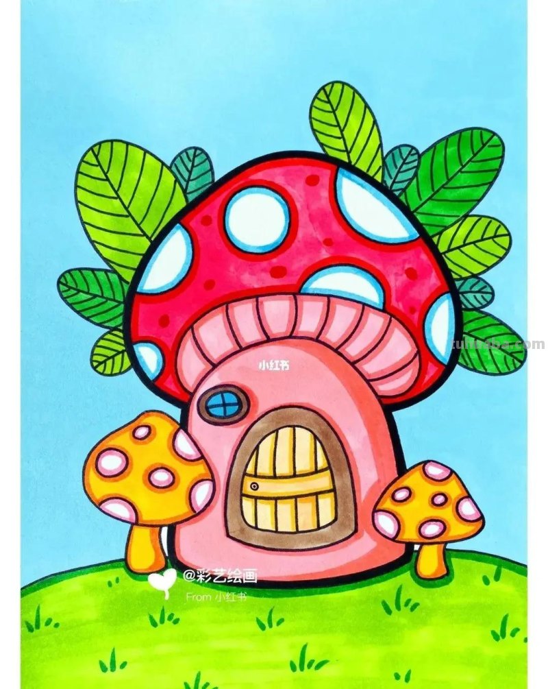 精选65张，适合1到3年级小朋友画的简单又可爱的简笔画素材！收藏