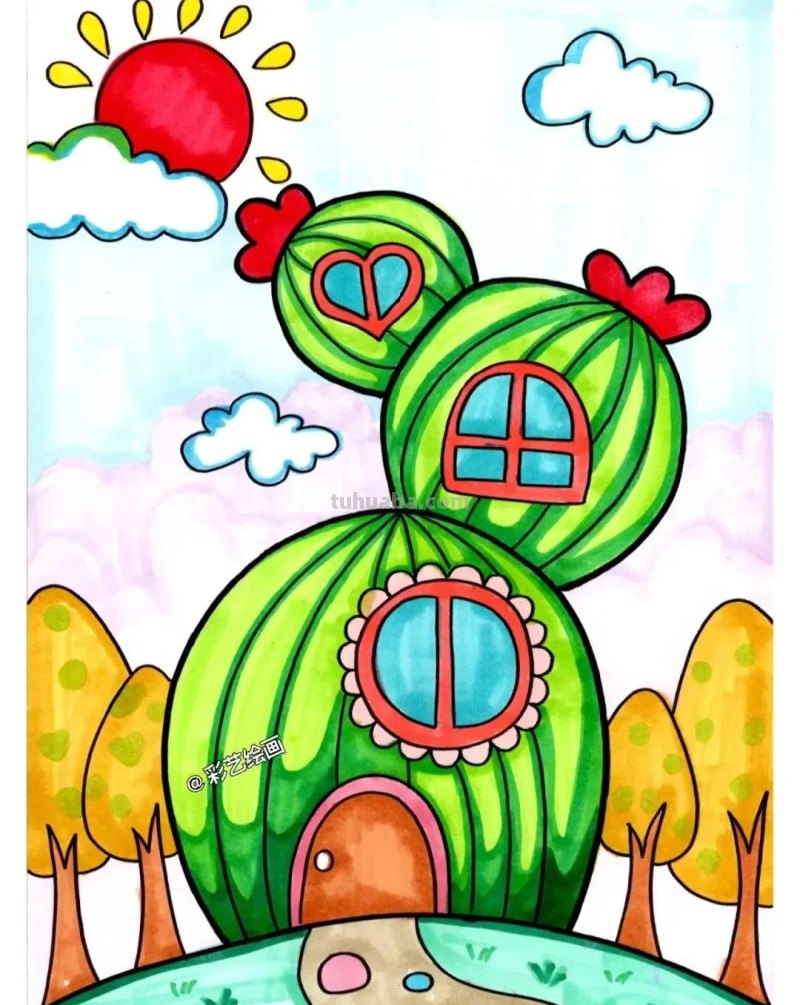 精选65张，适合1到3年级小朋友画的简单又可爱的简笔画素材！收藏