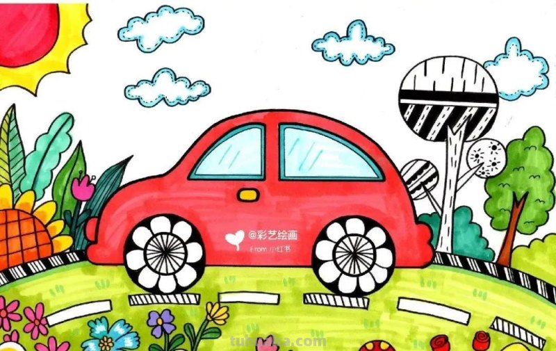 精选65张，适合1到3年级小朋友画的简单又可爱的简笔画素材！收藏